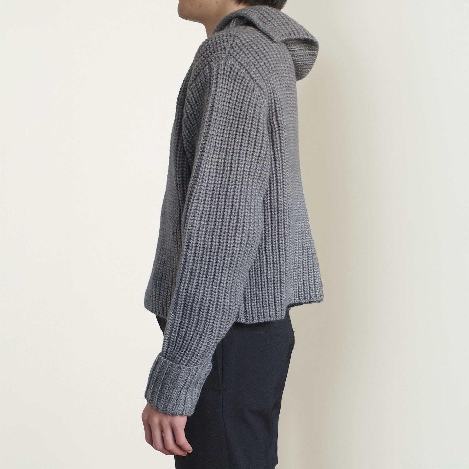 [予約商品]  RIB KNIT / リブニット (グレー)