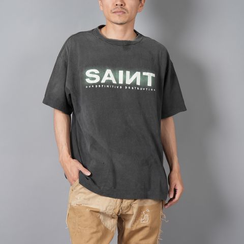【ラスト1点】SM-YS1-0000-001 / SS TEE / SAINT / BLACK / Tシャツ (ブラック)