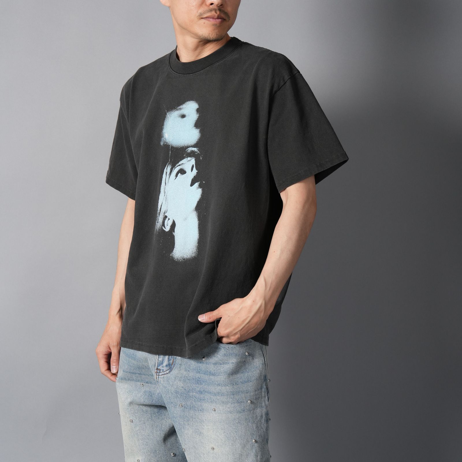 GHOST, teet / Tシャツ (ヴィンテージブラック)