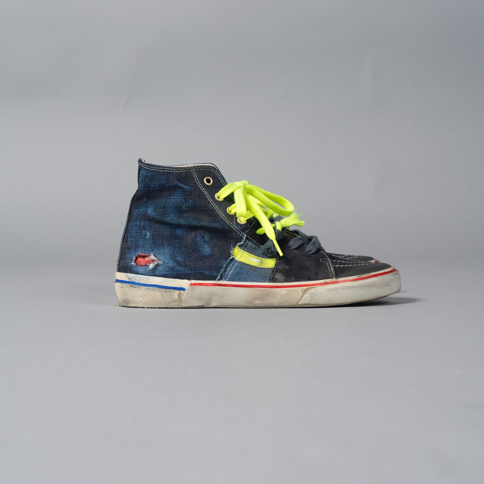 CALY STAR HI / キャリースターハイ / スニーカー (デニムブルー / カラーブラック)