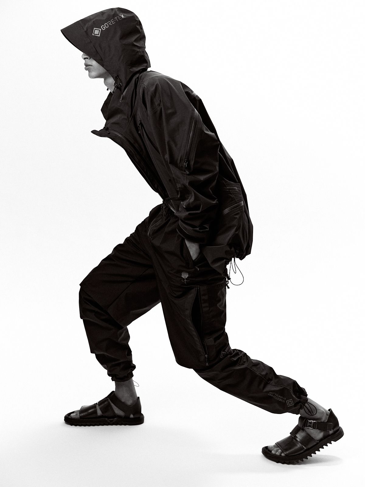 【ラスト1点】【限定】GORE-TEX PRODUCTS / 40DY / CK 3L  SHELL / ゴアテックス  スリーレイヤー / ナイロンジャケット[防水・防風] (ブラック)