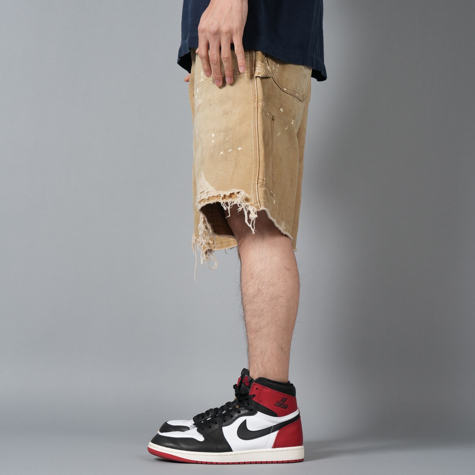 【ラスト1点】SM-HR8-0000-072 / DOUBLE KNEE SHORTS / BEIGE / ダブルニーショーツ (ベージュ)