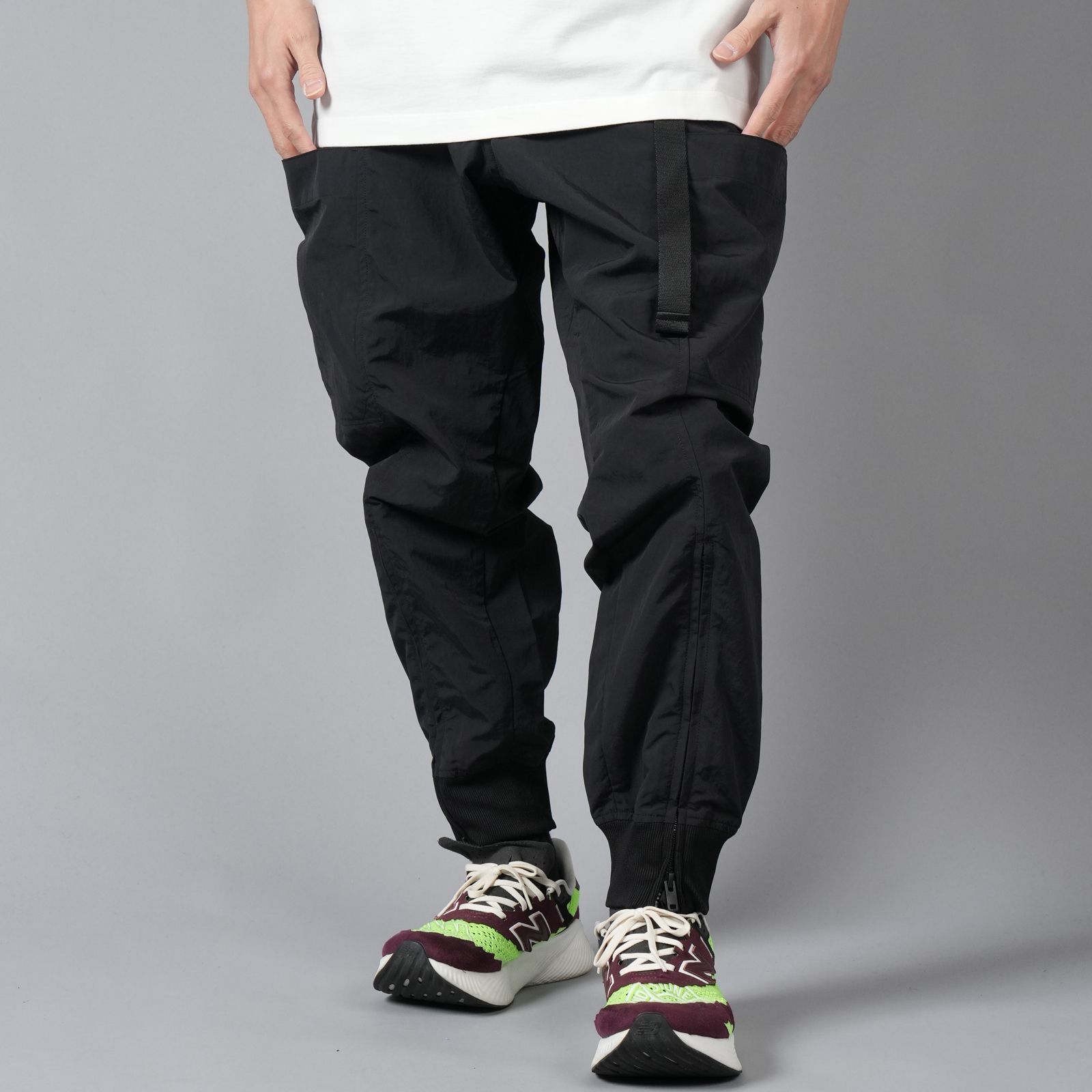 Y-3 - 【ラスト1点】CRINKLE NYLON CUFF PANTS / クリンクル ナイロン カフ パンツ (ブラック) |  Confidence