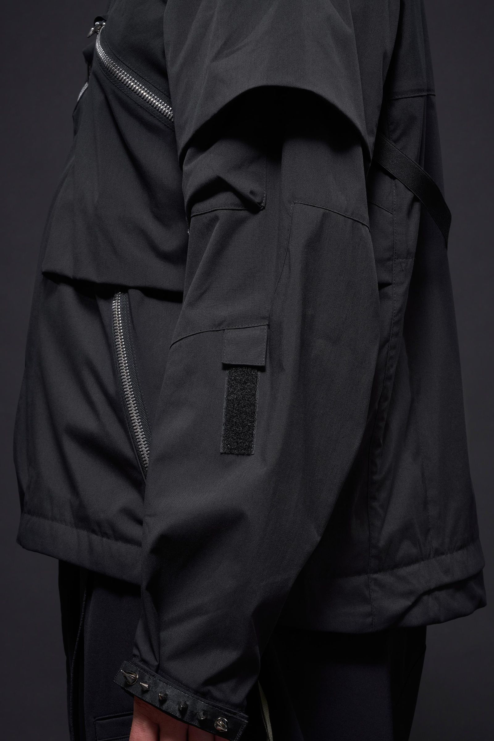 【ラスト1点】J1WB-E / Encapsulated Nylon Interops Jacket Gen. 1 / エンキャプスレイテッド ナイロン インターロプス ジャケット  [ワイドフィット] (ブラック)