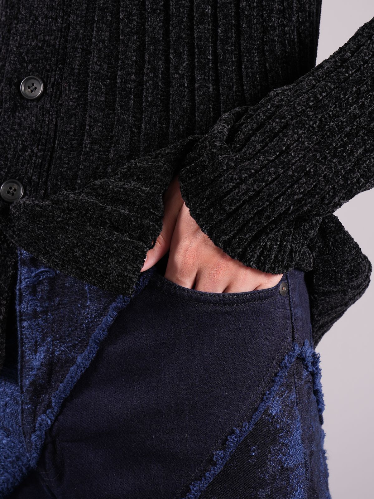 TAAKK - 【ラスト1点】TAAKK DENIM ESCARGOT FLARE c#navy