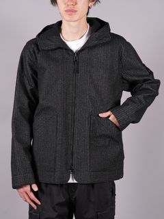 【ラスト1点】 Needle Punched Reflective Jacket / リフレクター ジャケット (フード付き) / ブラック