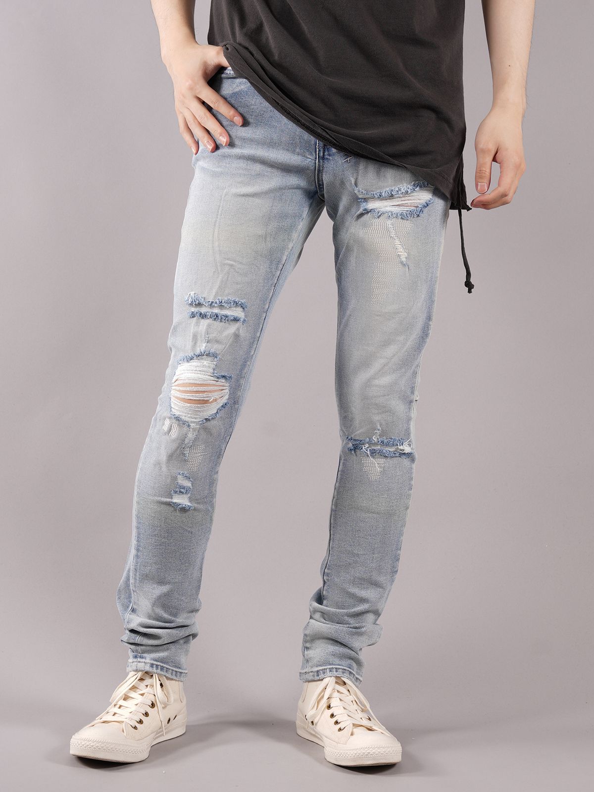 Ksubi - CHITCH DENIM PANTS - デニムパンツ (PUNK BLUE THRASHED