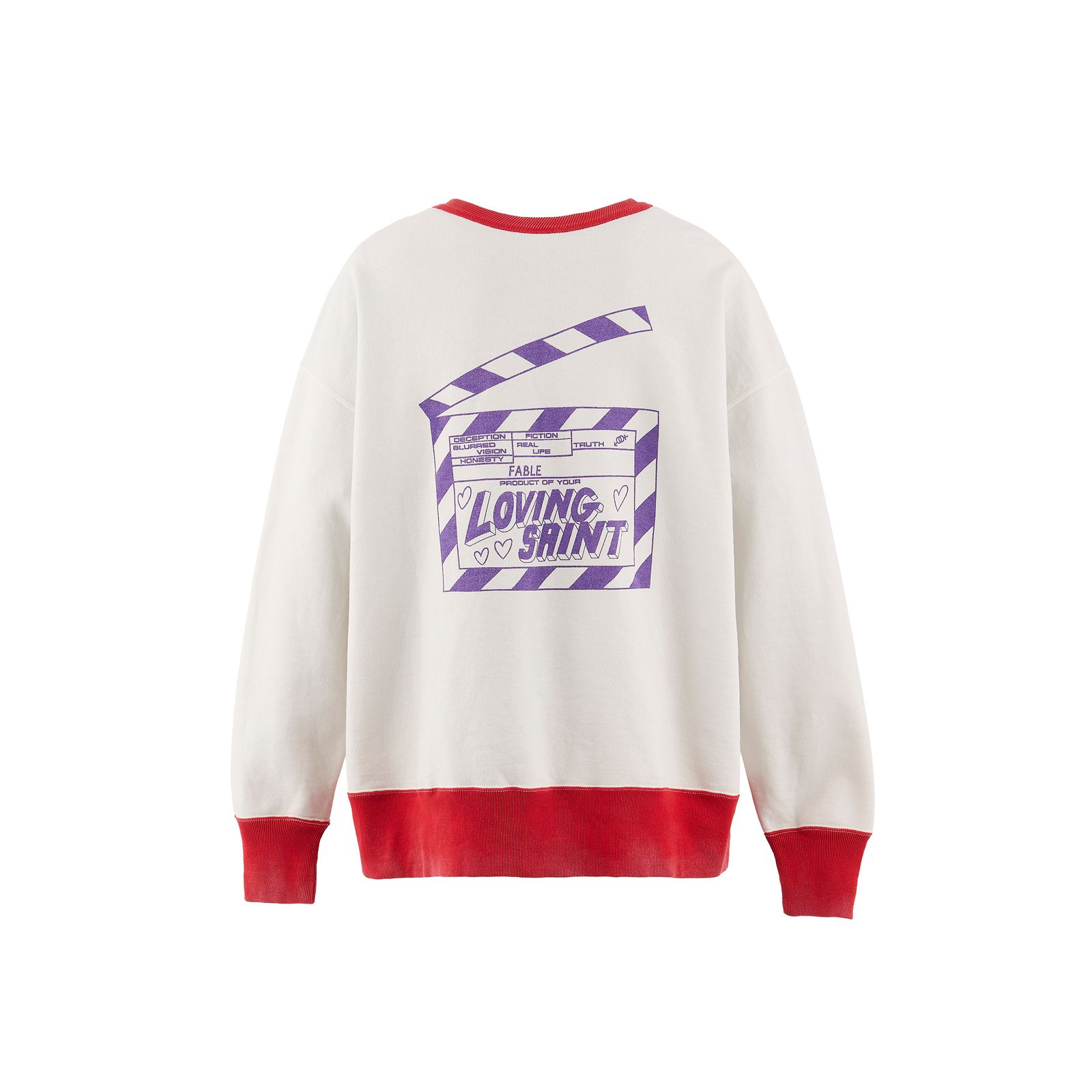 SM-MK8-0000-055 / CRW NECK SWT / I LOVE SAINT / WHT / スウェット・トレーナー (ホワイト)