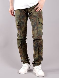 【ラスト1点】BH1 PANTS SLIM CARGO / カーゴパンツ (スリム) / カモフラージュ / ウォッシュ加工 / メンズ