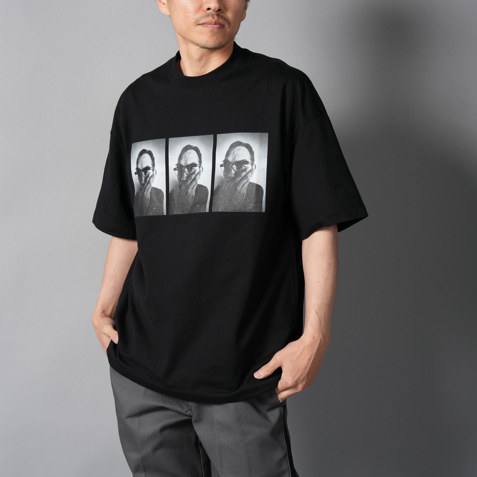 【YASUHIRO ISHIMOTO】T-SHIRT / Tシャツ(ブラック)