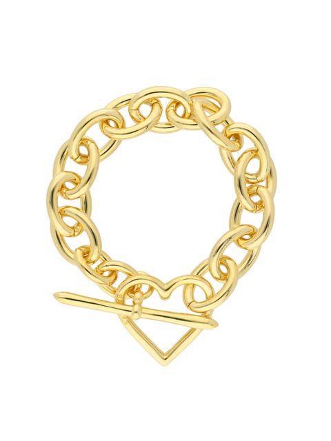 【ラスト1点】Heart Bracelet (Large Link) / ブレスレット (ゴールド) S1.5-1103L BASICKS