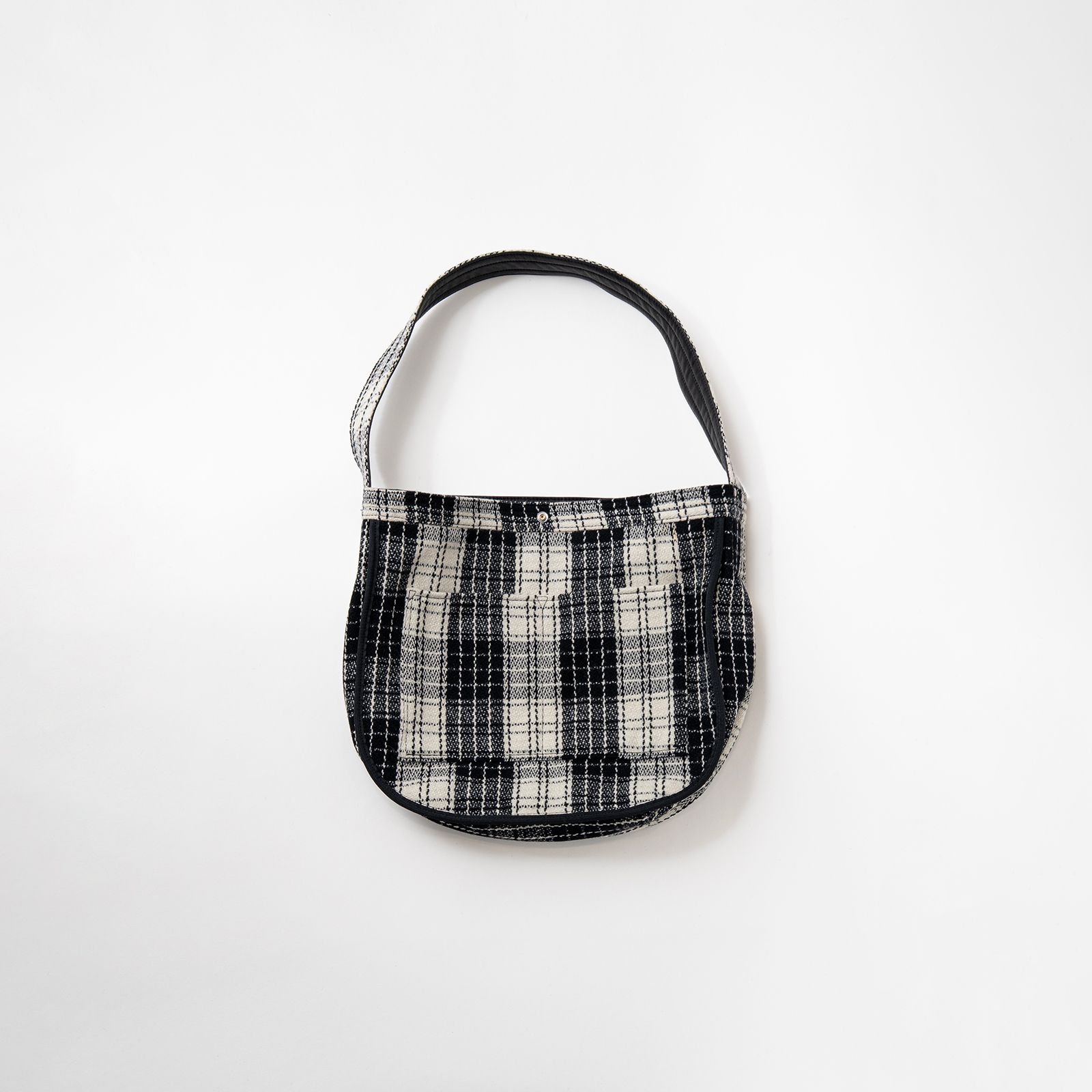 Leather Shoulder Bag / レザーショルダーバック [リバーシブル](ブラック)