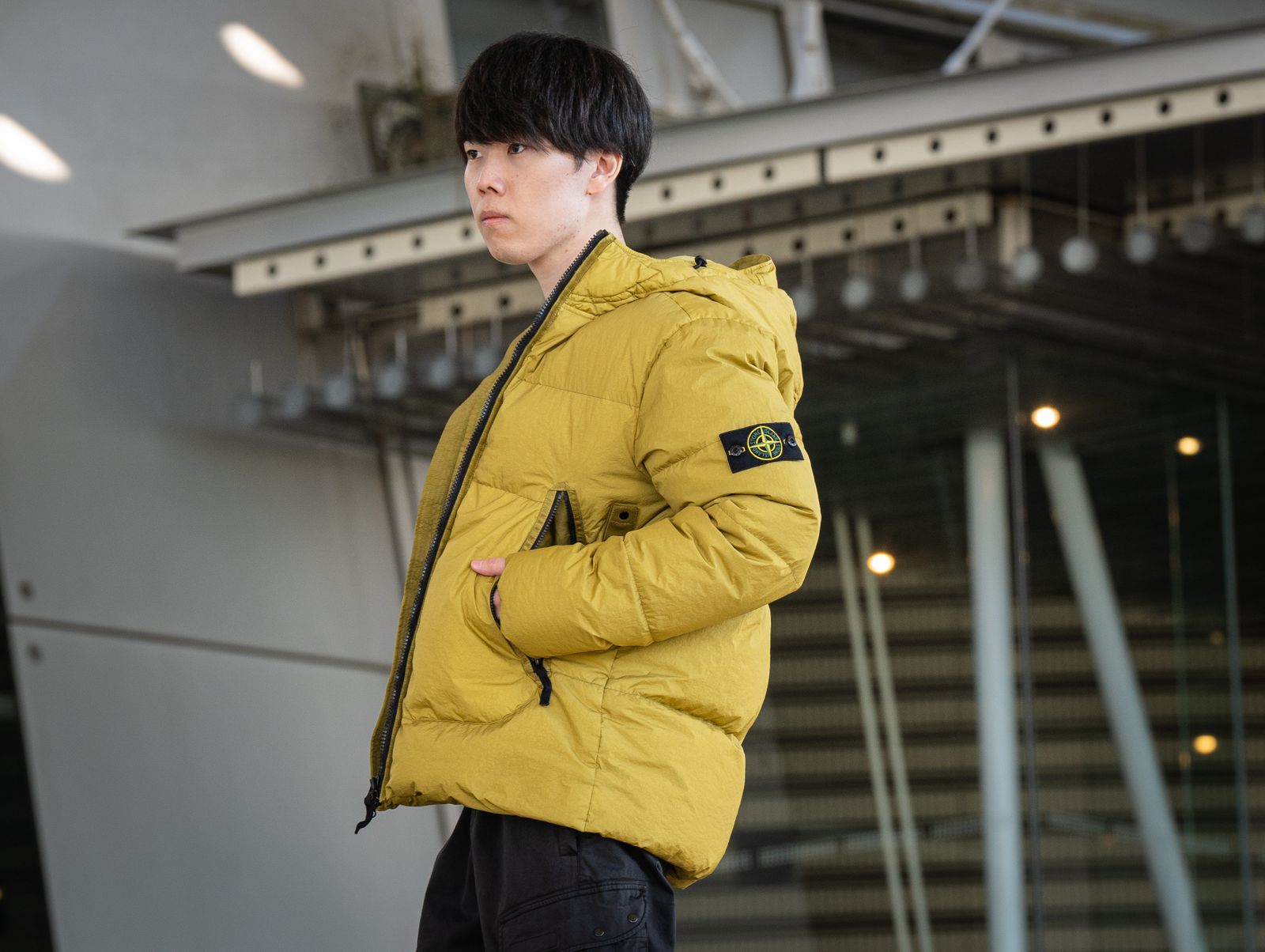 STONE ISLAND / GARMENT DYED CRINKLE REPS NY DOWN-TC