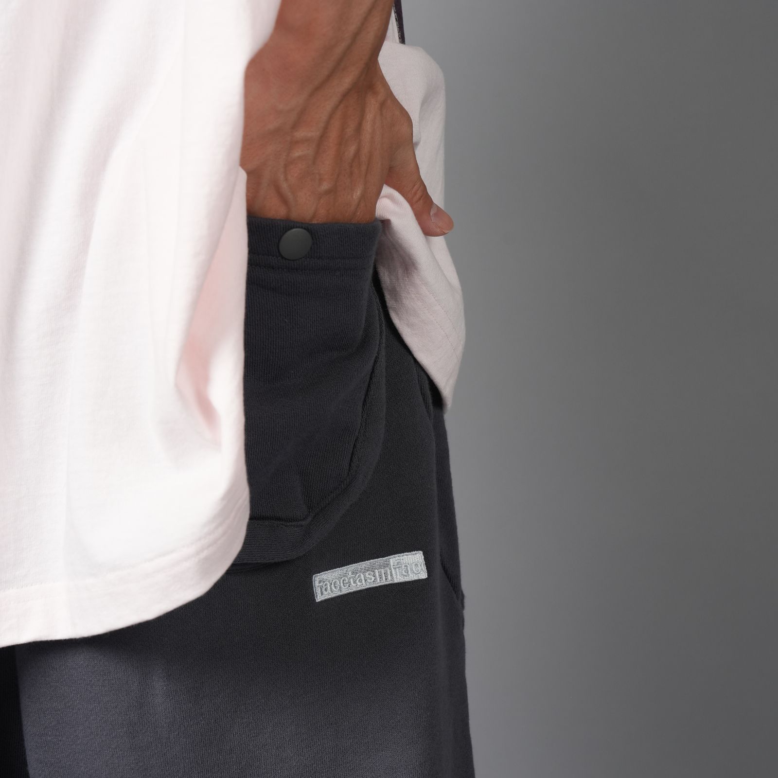 FLOWING SWEATPANTS / フローウィング スウェットパンツ  (スモークグレー)