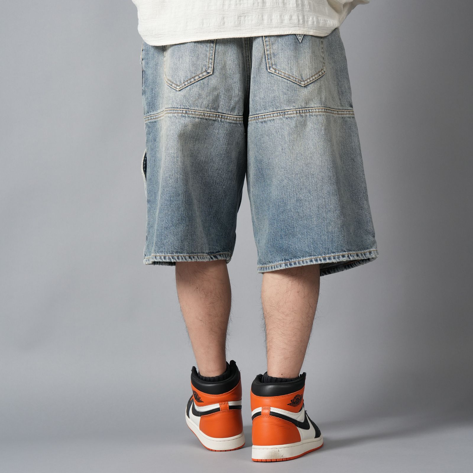 M UTILITY SHORTS / デニムショーツ (ブルー)