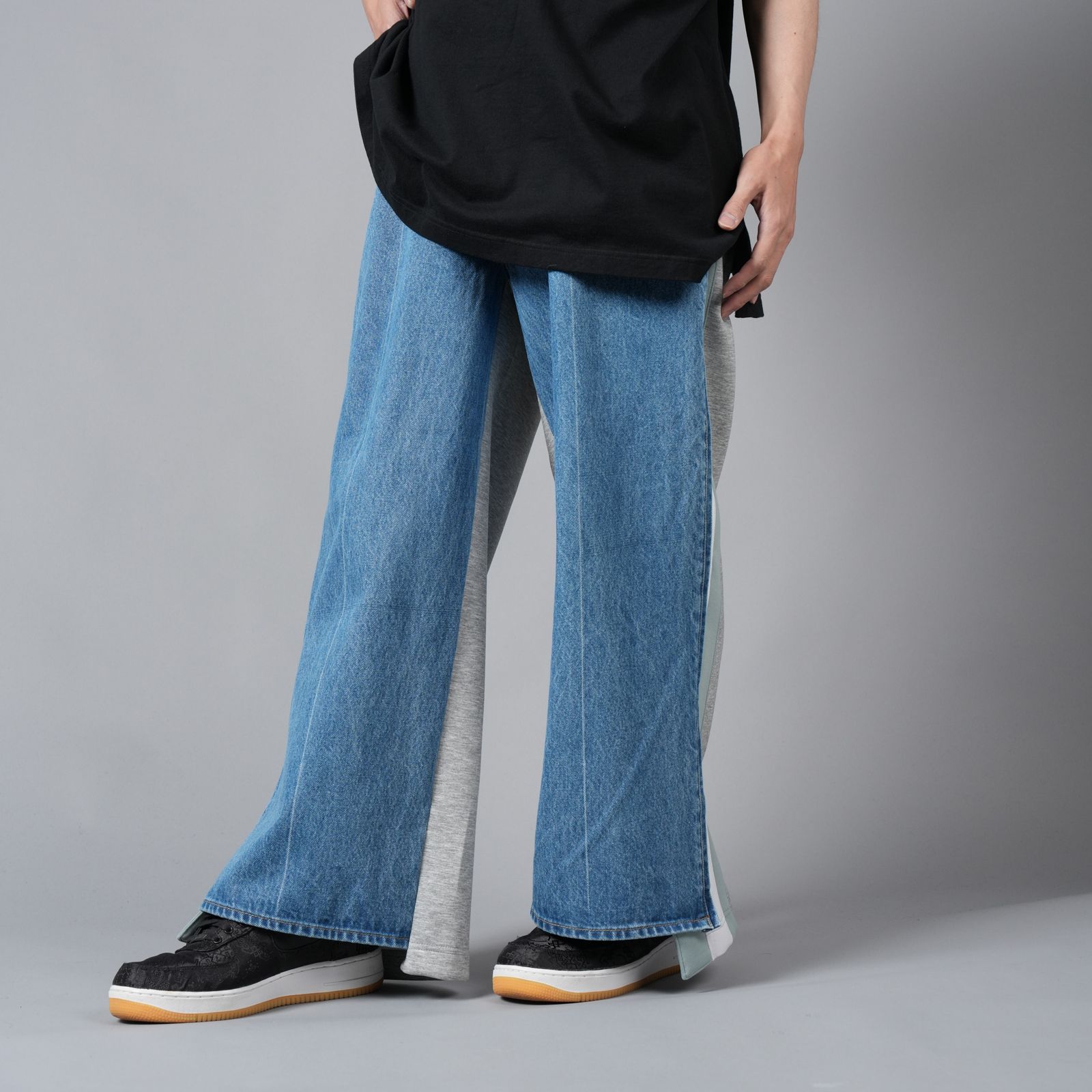 FACETASM - 【ラスト1点】JERSEY MERGING DENIM PANTS