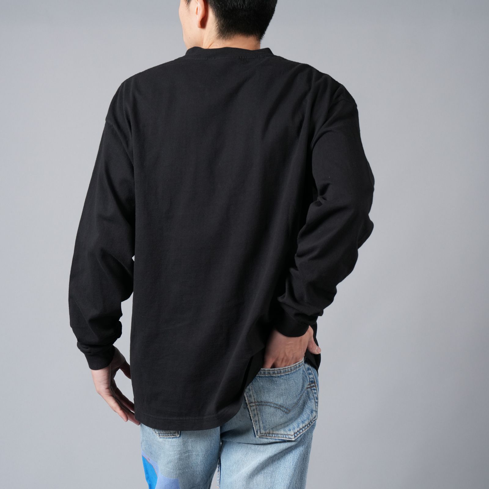 【ラスト1点】[3月23日(土)10時発売!!] 【限定】SM-YS8-0000-C08 / BR_LS TEE / BORN SAINT / BLK / ロンT・カットソー (ブラック)