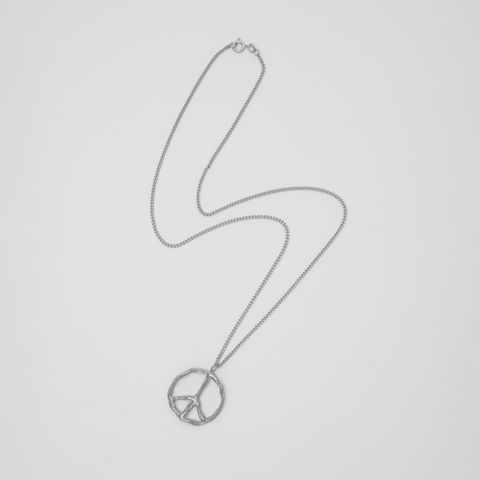 【ラスト1点】FACETASM x Vibe Harsløf PEACE NECKLACE / ピースネックレス  (シルバー) KR-AC-U04 FACETASM