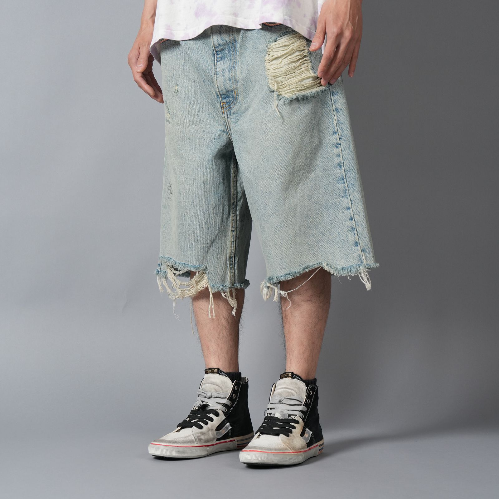 GOOD GOOD TIMES DENIM SHORT / デニムショーツ (ブルー)