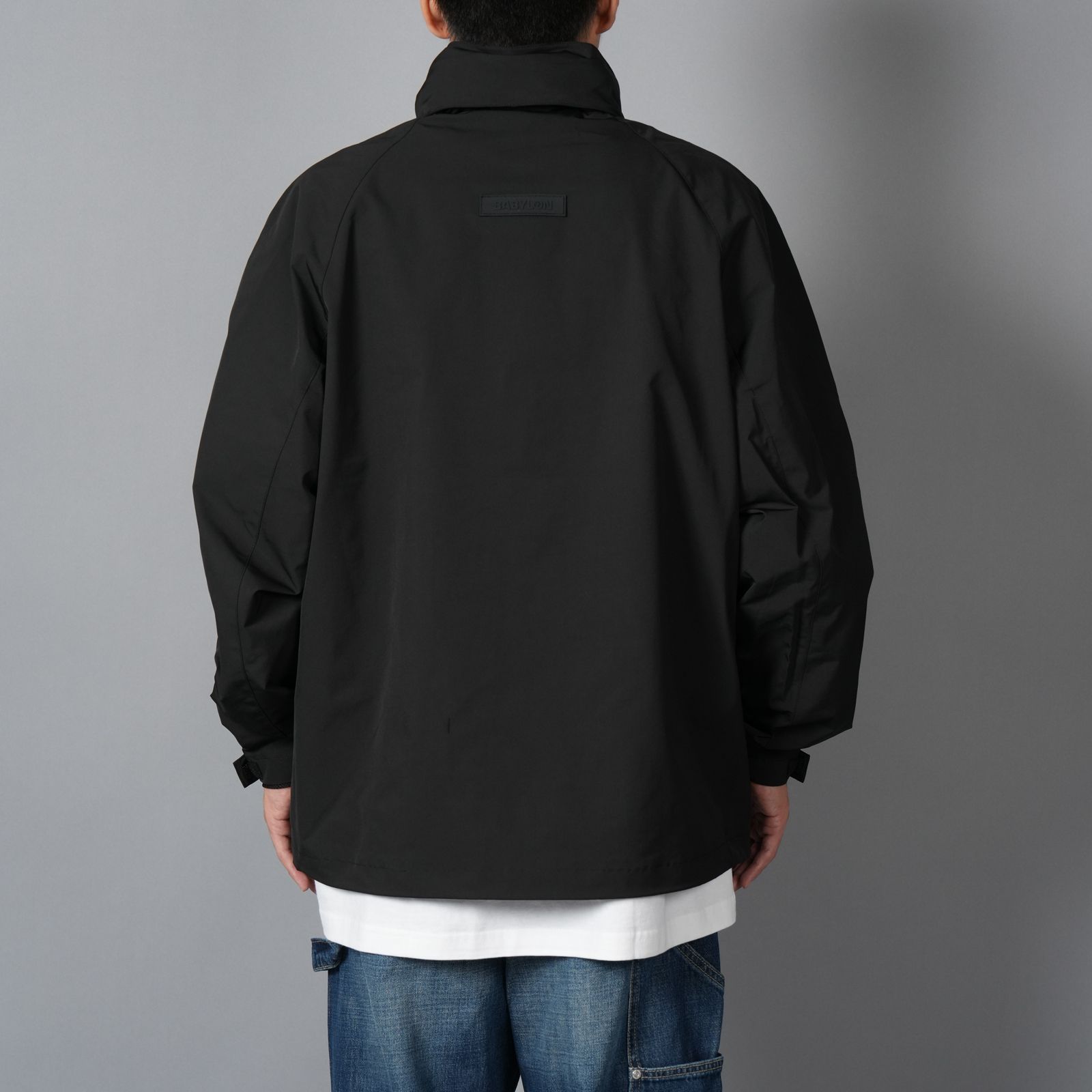 UTILITY RAIN JACKET / ユーティリティー レインジャケット  (ジェッドブラック)