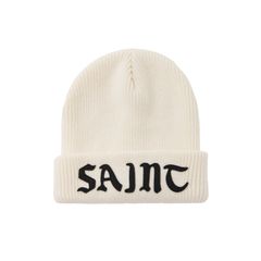 【10月12日(土) 10:00am 販売スタート!!】SM-YS1-0000-082 / KNIT CAP / SAINT / WHITE ニットキャップ (ホワイト)