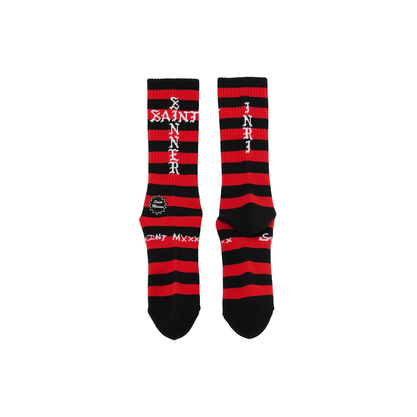 SM-MK1-0000-101 / SOCKS / BORDER / BLACK+RED / ソックス  (ブラック/レッド)