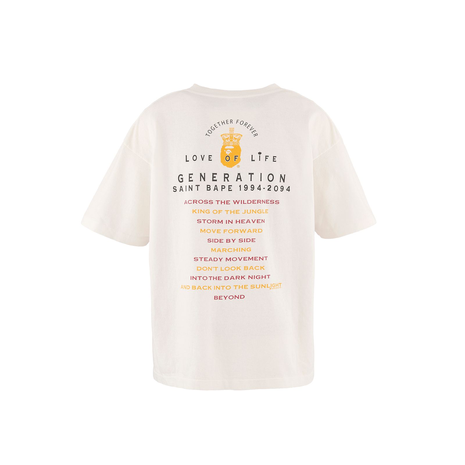 【残りわずか】【コラボ】SM-HR1-0000-C36 / BAPE_SS TEE / GENERATION/WHITE / Tシャツ (ホワイト)