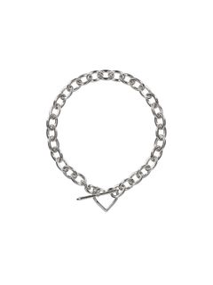 【ラスト1点】Heart Necklace (Large Link) / ネックレス (シルバー)