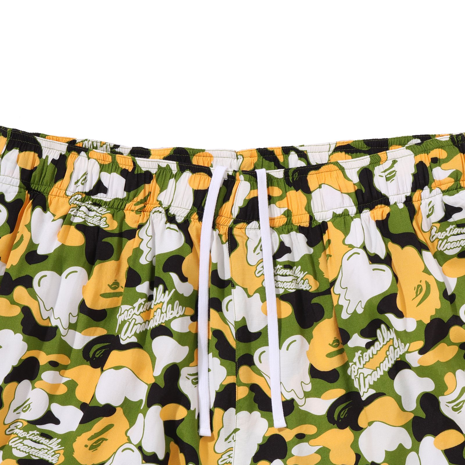 【コラボ】EU-MK8-0000-C05 / EU APE ALOHA SHORTS / GREEN / ショーツ (グリーン)