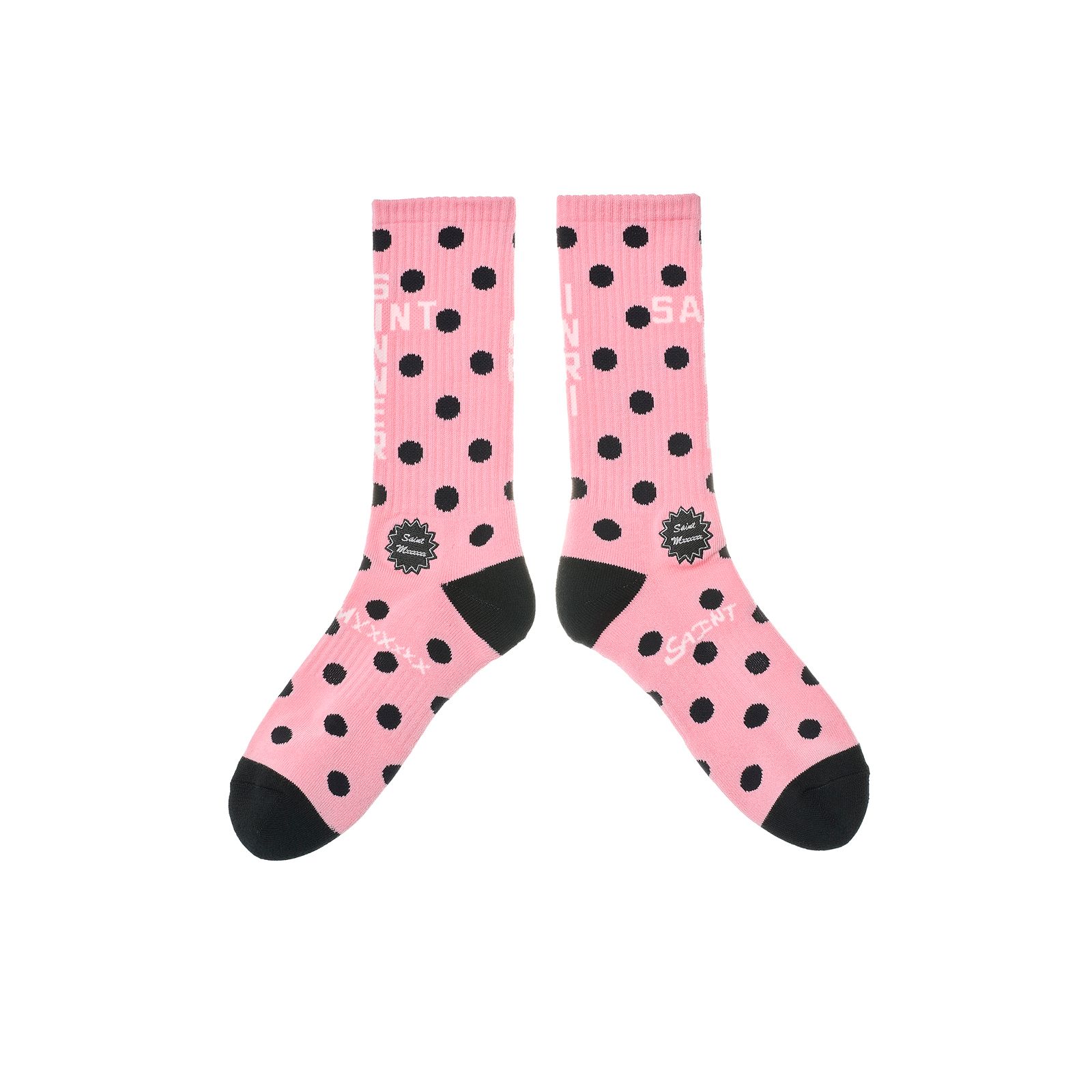SM-MK8-0000-104 / SOCKS/DOT / PINK+BLACK / ソックス(ピンク/ブラック)