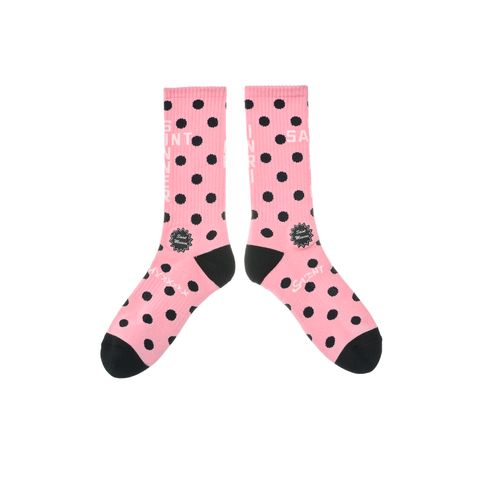 SM-MK8-0000-104 / SOCKS/DOT / PINK+BLACK / ソックス(ピンク/ブラック)