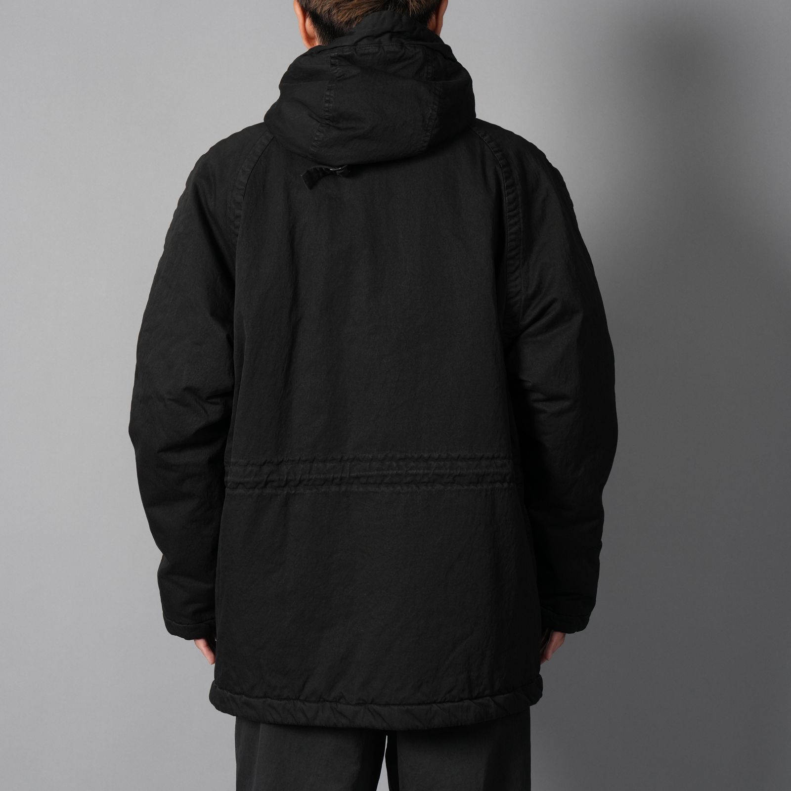 OUTERWEAR MEDIUM JACKET IN GABARDINE CO/NY / ミディアムジャケット (ブラック)
