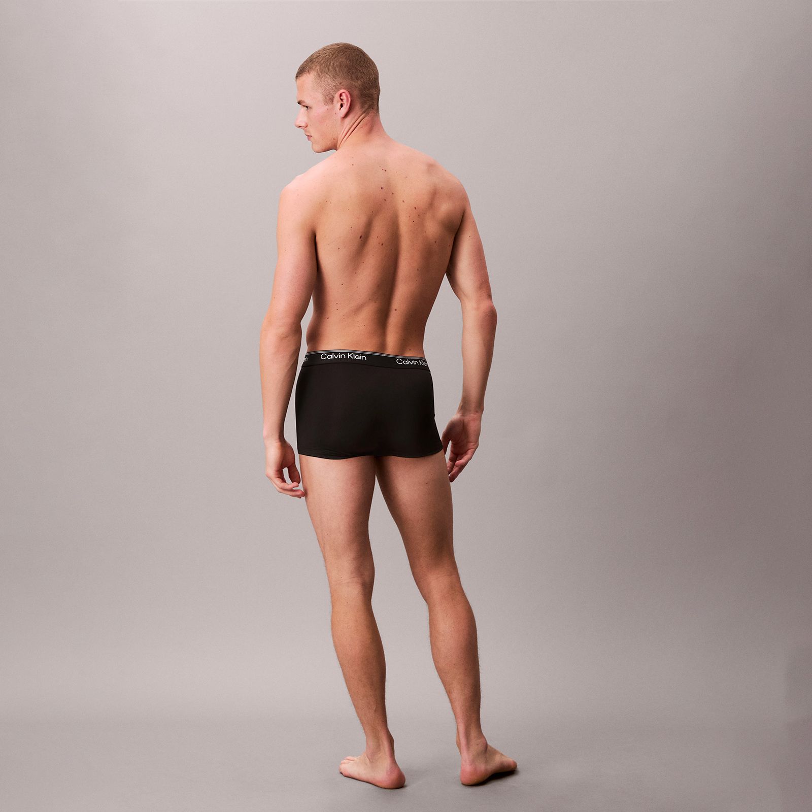 3 Pack Low Rise Trunks / Microfibre Stretch / ローライズトランクス [3枚パック](ブラック)