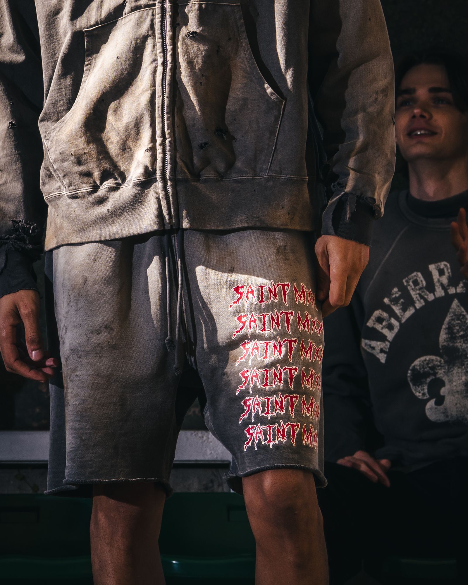 SM-MK8-0000-068 / SWEAT SHORTS / SAINT MXX / スウェットショーツ  (チャコール)