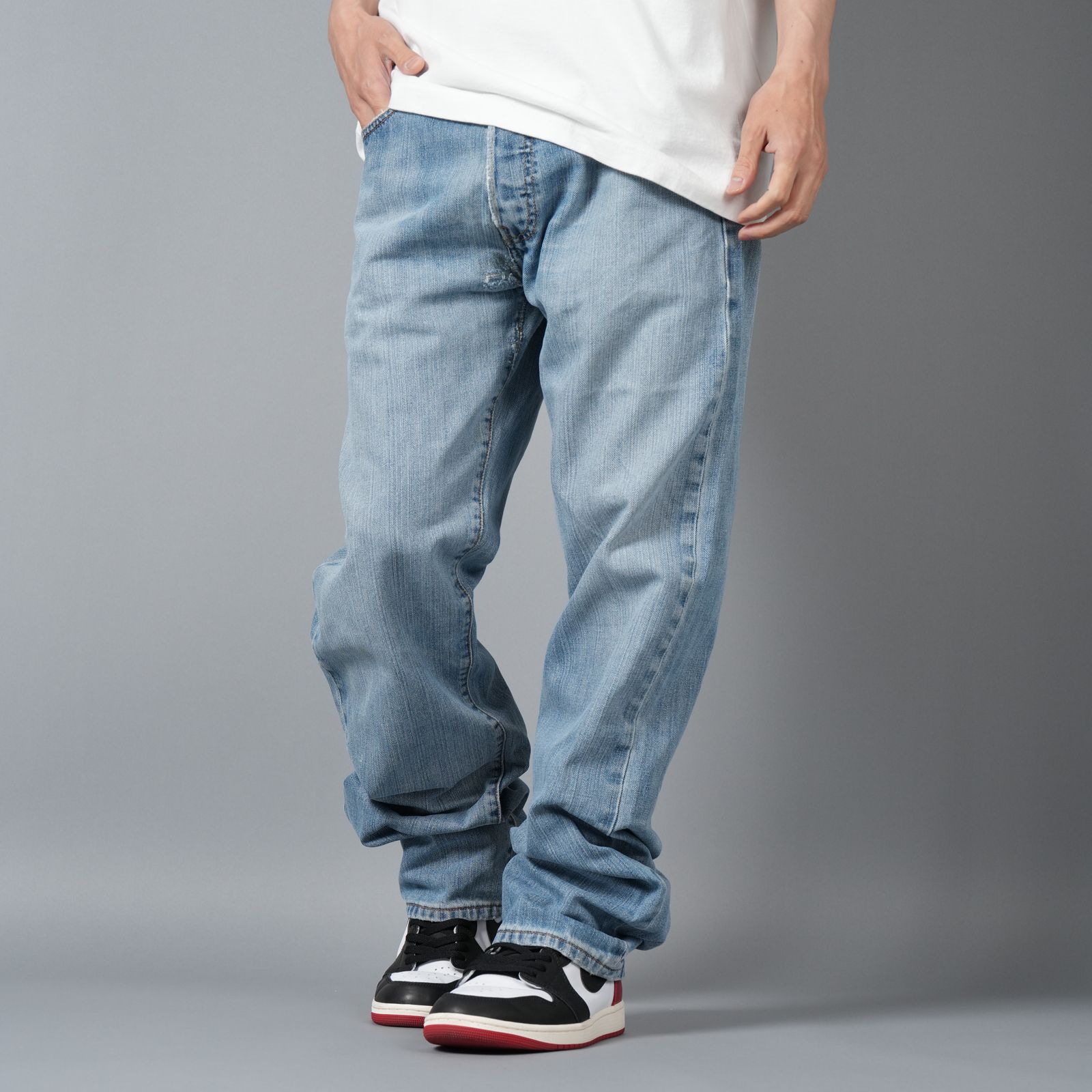 【ラスト1点】BASICKS x Vintage Levi's Heart Pocket Denim / ハートポケットデニム [34インチ] (ブルー)