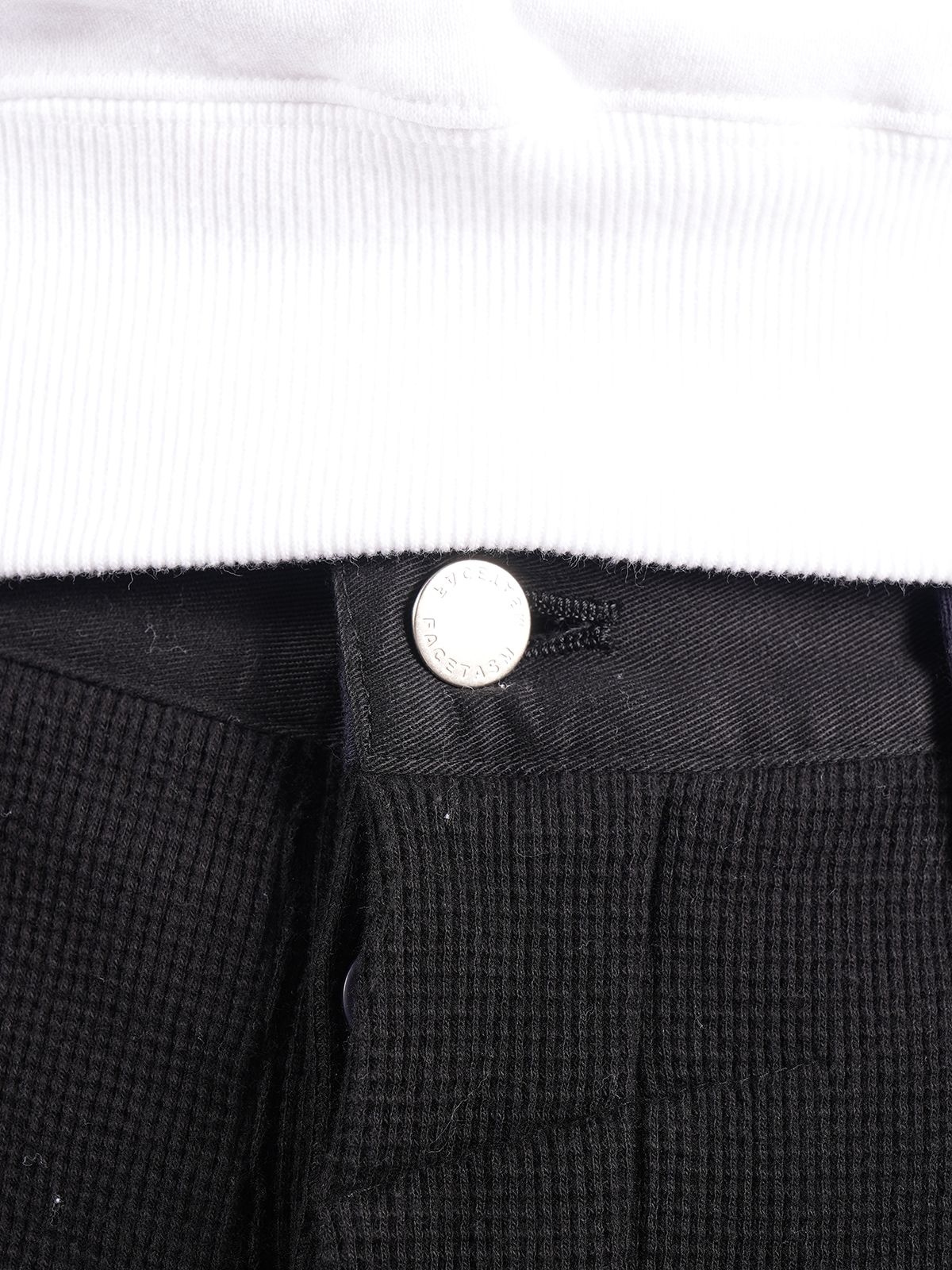 【ラスト1点】LAYERED WAFFLE SWEAT PANTS / スウェットパンツ / ブラック / メンズ