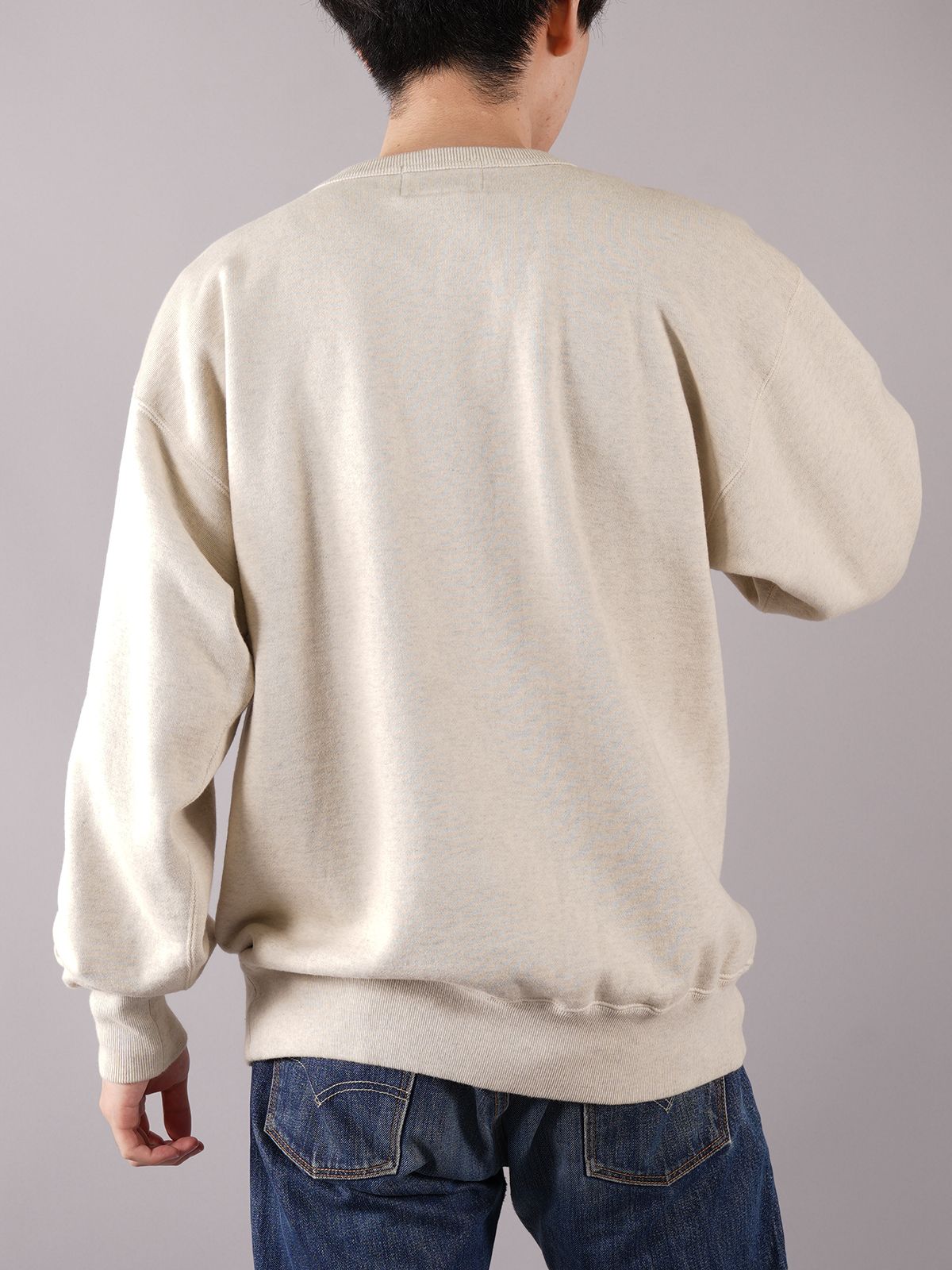EU-A21-0000-005 / CREW SWEATSH FLOWER / クルー スウェットシャツ フラワー   (グレー)
