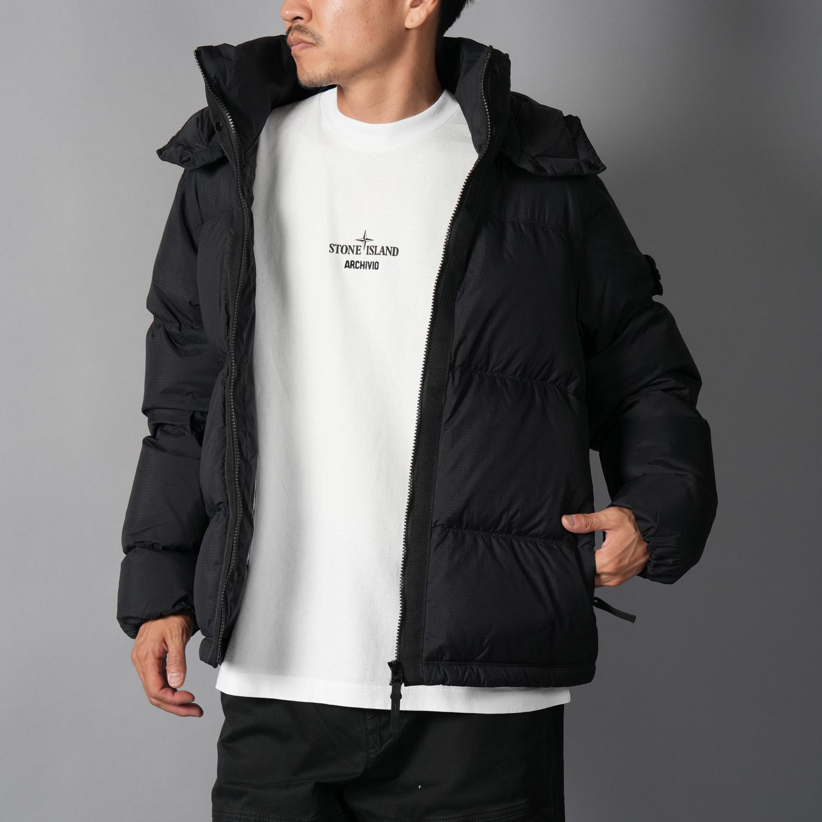 4100013 / MATT RIPSTOP CORDURA ADVANCED FABRICS / ダウンジャケット [コーデュラ](ブラック)