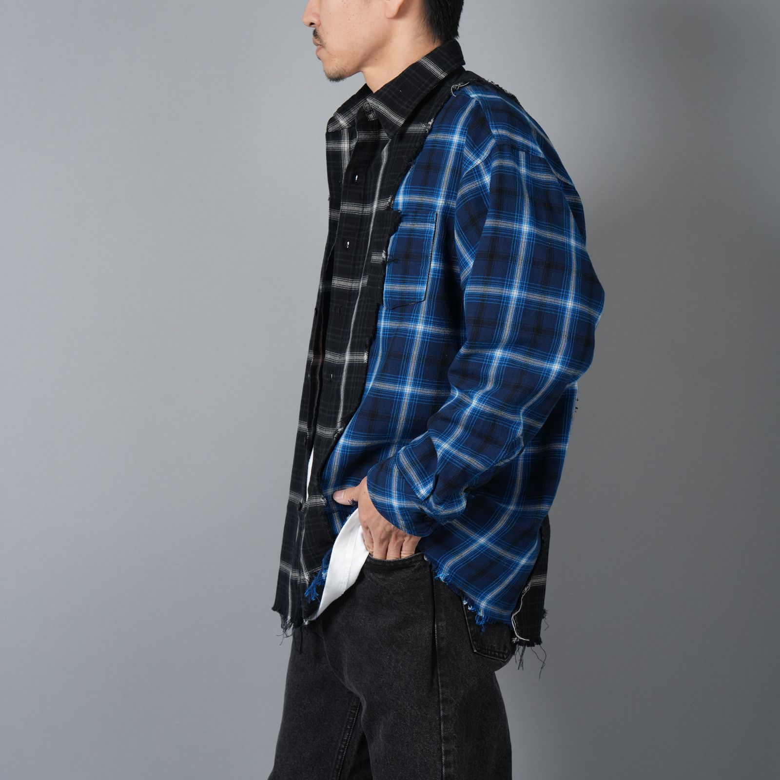 Patchwork Shirt / パッチワークシャツ / ネルシャツ  (マルチ)