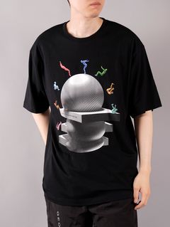 ラスト1点 / WARPED WORLD T-SHIRT / ワープド ワールド Tシャツ (ブラック)