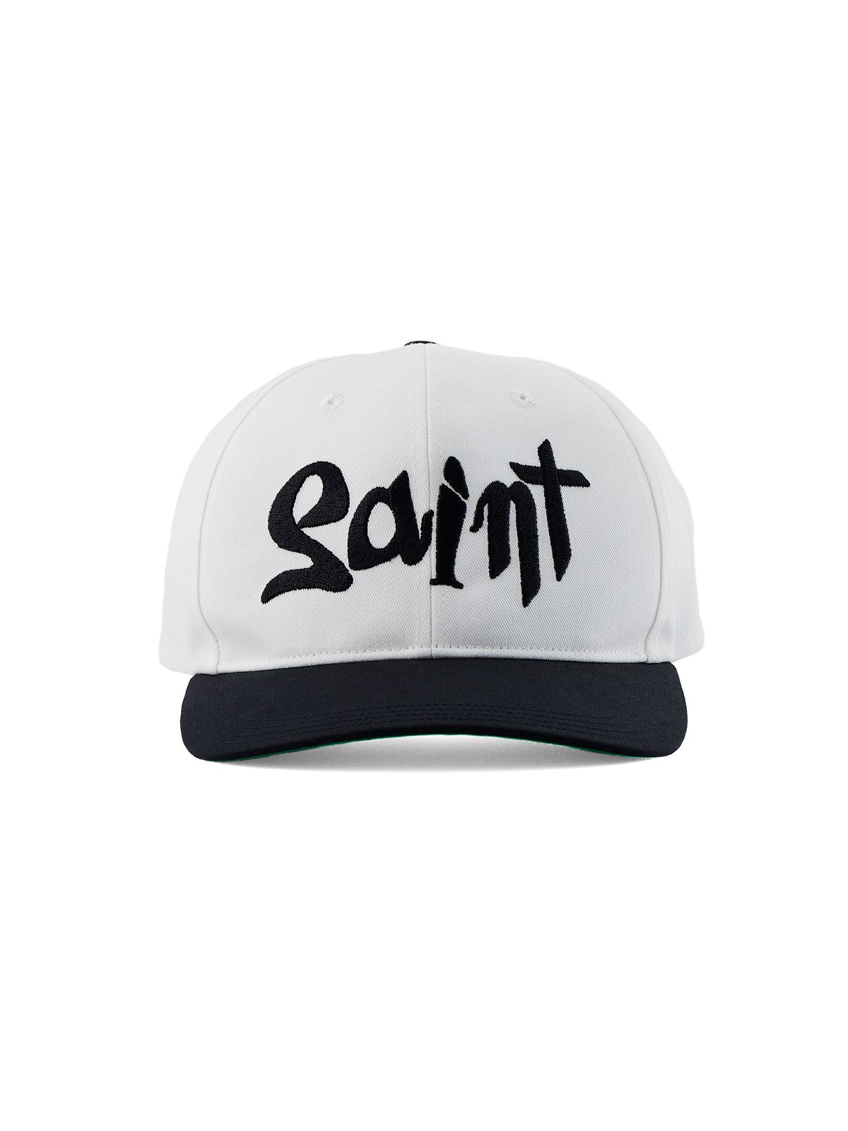 SAINT ロゴ キャップ ホワイト/ブラック SAINT Mxxxxxx 新品 セント マイケル MICHAEL ETERNITY CAP
