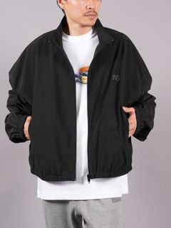 【ラスト1点】COACHES TRACK JACKET WITH WANG PUFF LOGO / コーチジャケット 【ユニセックス】(ブラック)