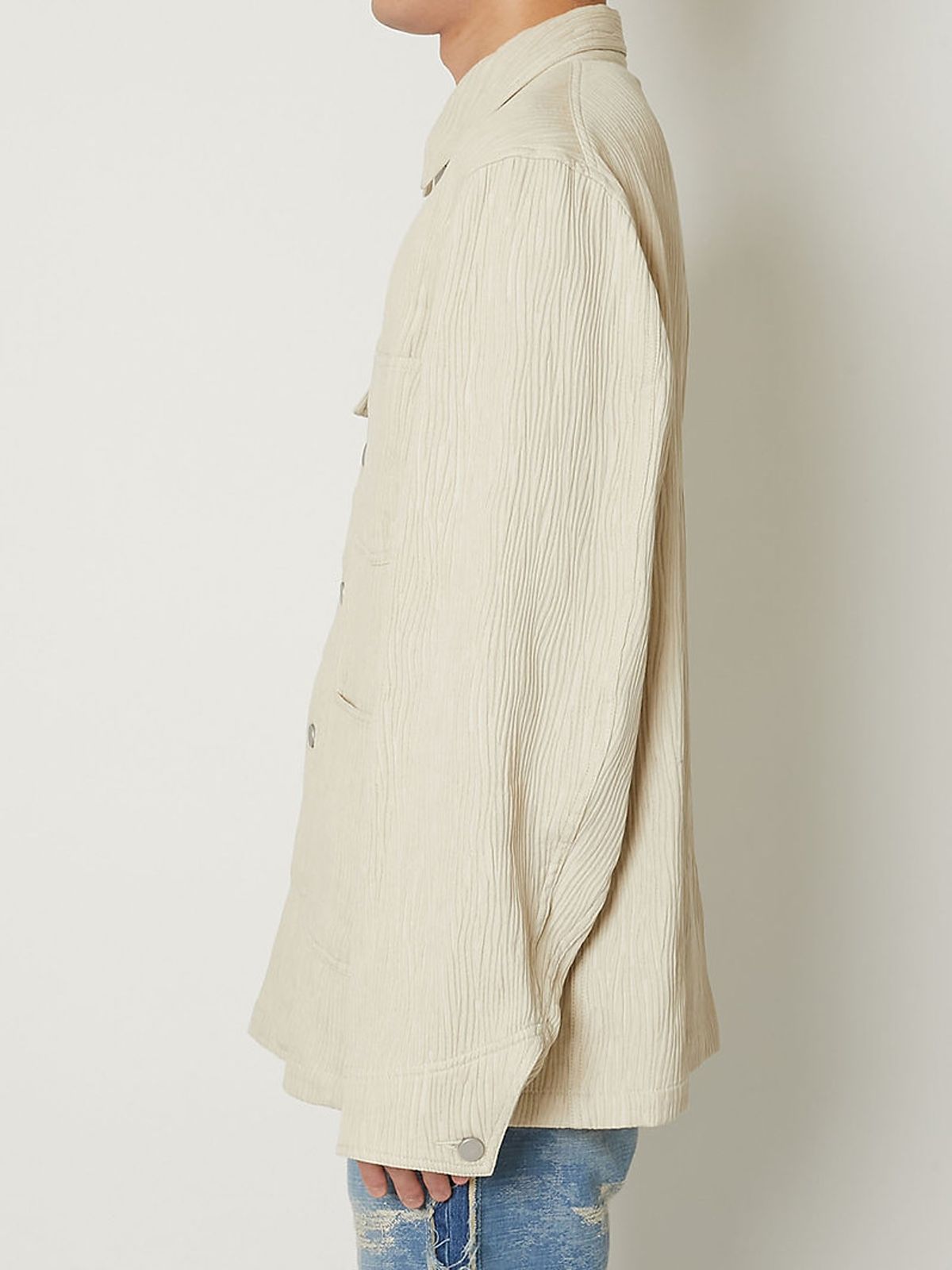 【ラスト1点】 CREPE WORK JACKET / クレープワークジャケット (ベージュ)