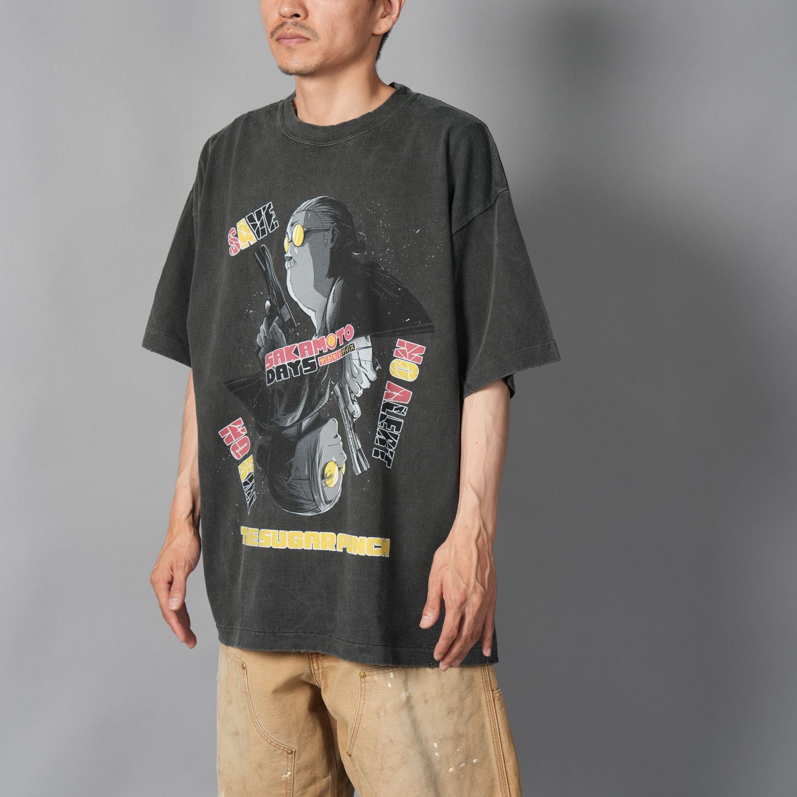 [SAKAMOTODAYS]  TSDM25SM001 /S/S T-Shirt  (SAKAMOTO)  / Tシャツ (ブラック)