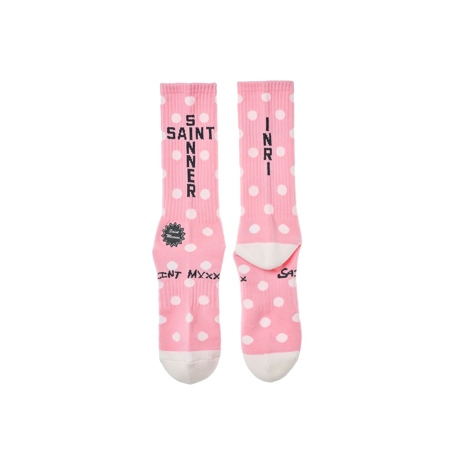 SM-MK8-0000-105 / SOCKS / DOT / PINK+WHITE / ソックス(ピンク/ホワイト)
