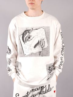 ラスト1点 / LS HAND T / ロングスリーブ ハンドTシャツ (ホワイト)