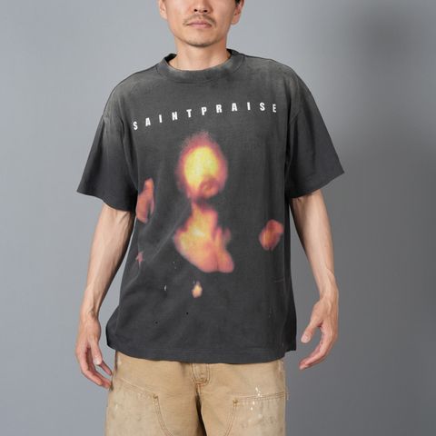 SM-HR8-0000-010 / SS TEE / SAINT PRAISE / BLACK / Tシャツ (ブラック)