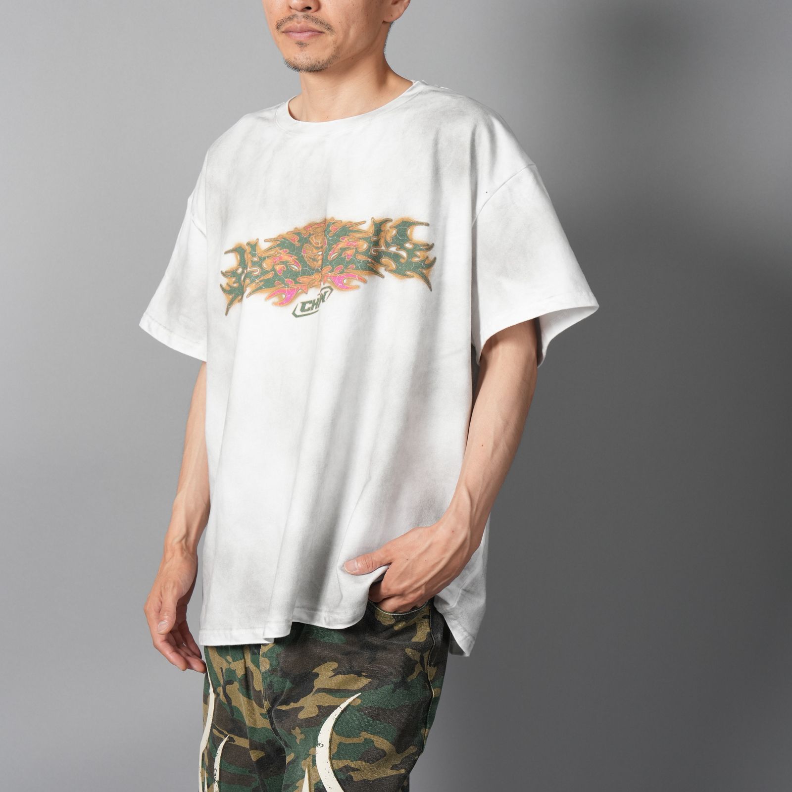 【ラスト1点】Static T-Shirt / スターティック Tシャツ (ダーティーホワイト)