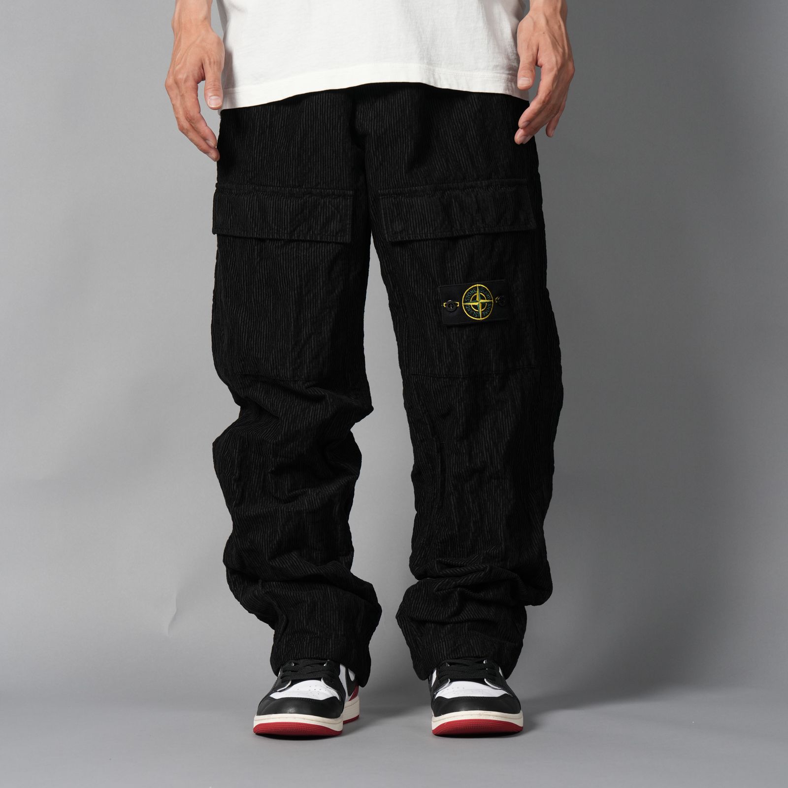 3100025 / WRINKLED CORDUROY 500-TC / コーデュロイパンツ [ルーズフィット](ブラック)