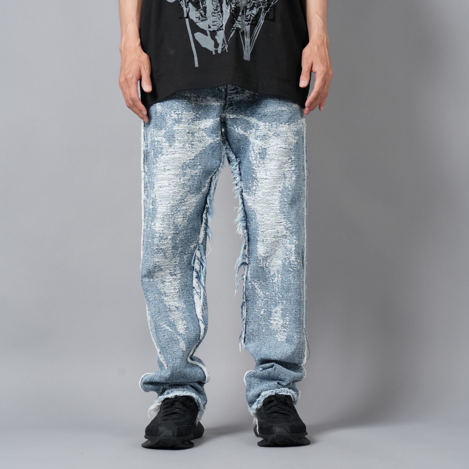 【ラスト1点】STRAIGHT DENIM PANTS / ストレート デニムパンツ (インディゴケミカル)